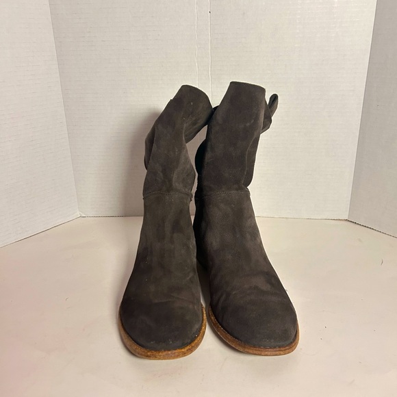Alberto Fermani Umbria Slouchy Suede Ankle Boot Colour Anthracite Side 39 - Picture 9 of 12